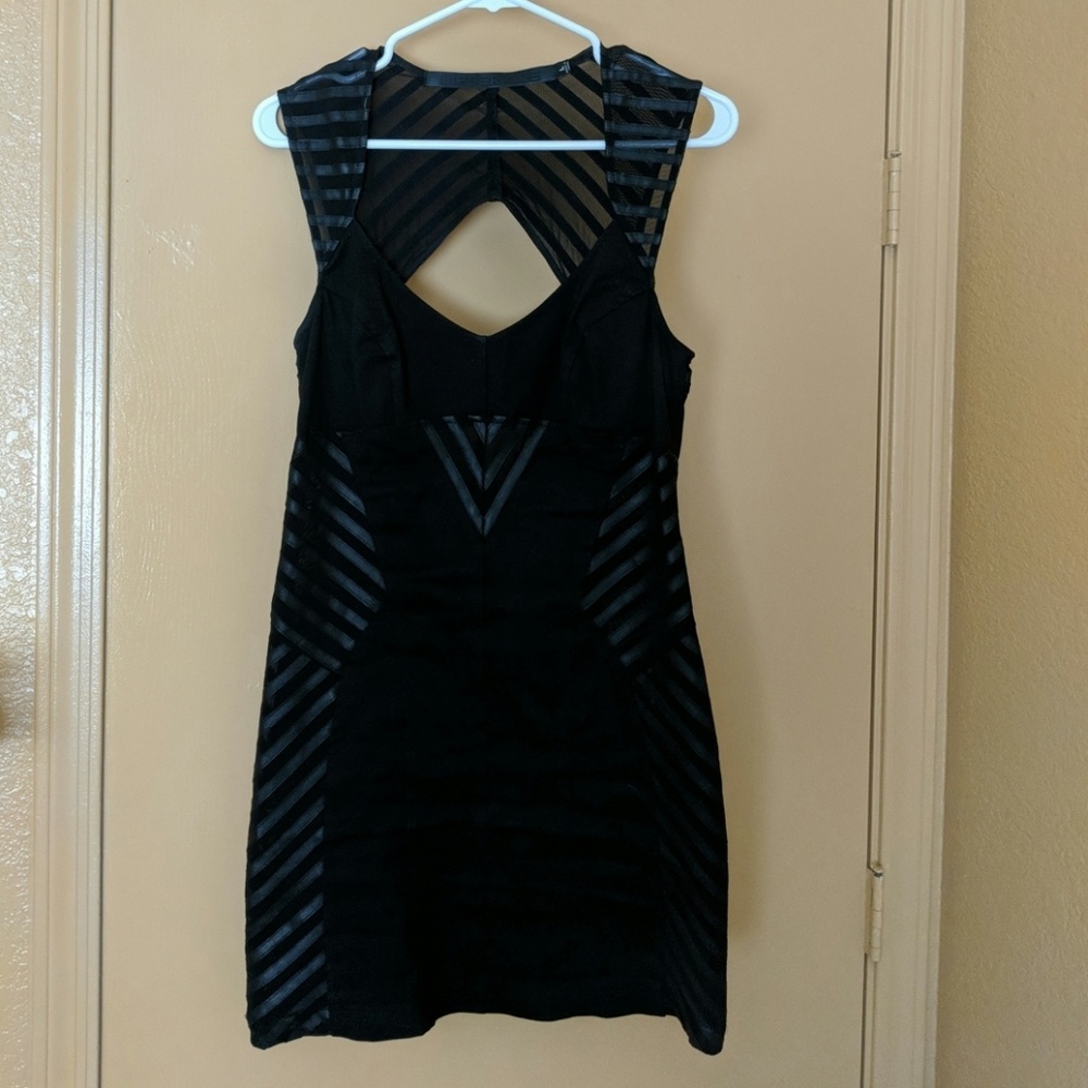 Lip Service LBD w/Mesh Panels and Cutout Back - L
